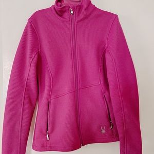 Spyder Zip up hot pink jacket